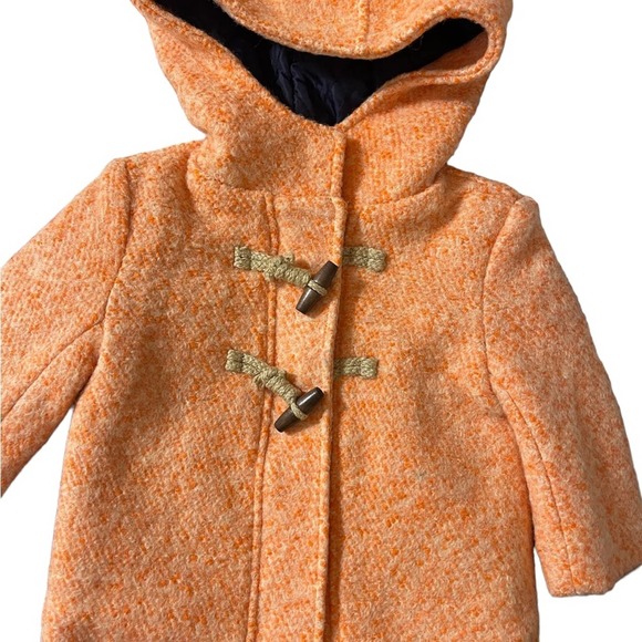 NWT Anais & I wool blend kids coat in coral size 18m - Picture 4 of 5